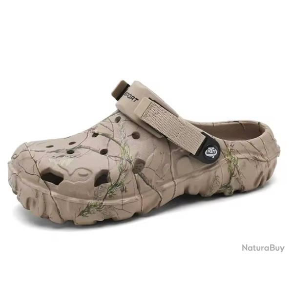 Sabot caoutchouc CAMO, Blanc, Coyotte ou Noir au Choix style CROCS du 36 au 47