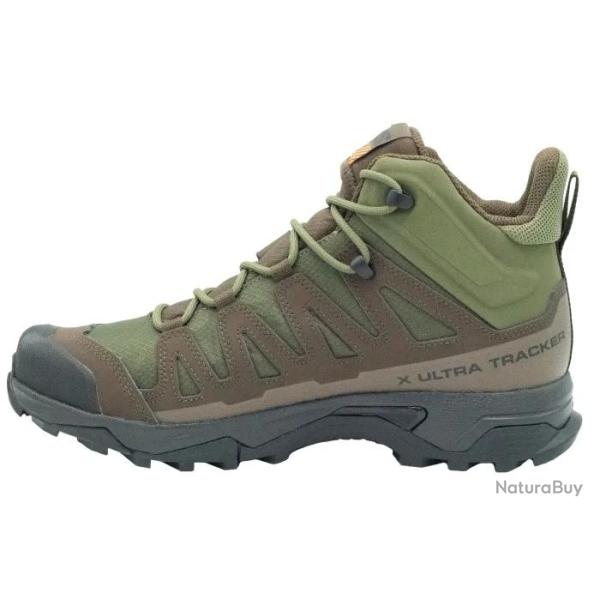 Chaussures Salomon X Ultra Tracker Mid Gtx Vert  - 44 2/3