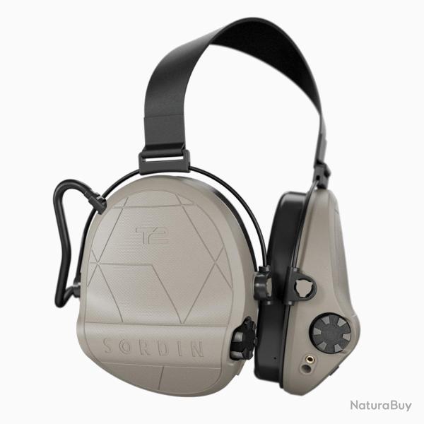 Casque Anti-Bruit + comm Supreme T2 Serre-Nuque Tan