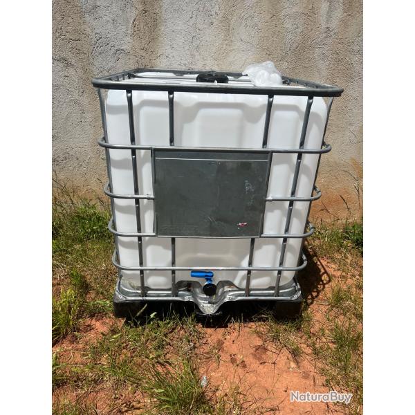 Cuve eau 1000l 1bc 1m3 pour rcupration eau pluie stockage jardin potager jardinage reserve