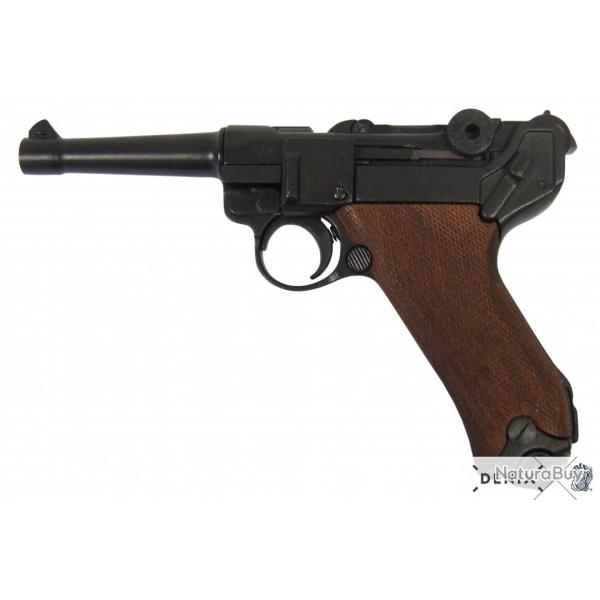 PISTOLET DENIX LUGER P08 PARABELLUM CROSSE BOIS