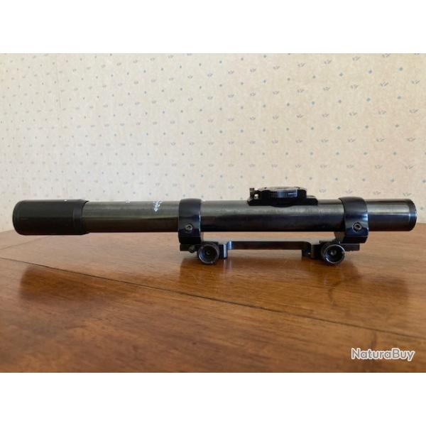 Lunette Allemande DISKOP 3 x en acier avec montage monobloc en acier d�rivable pour rail de 11 mm