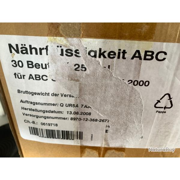 Militaria Allemand Rations Militaires Liquides ABC