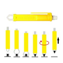 Pince &agrave; tique CAO jaune