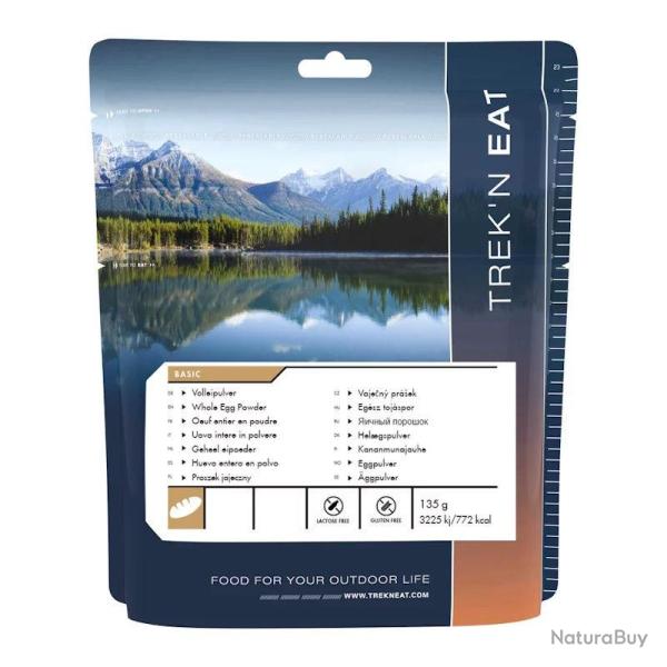 OEuf entier en poudre lyophilis� Trek'n Eat