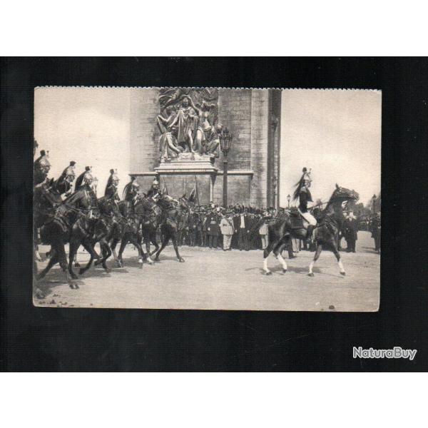 la garde r�publicaine , arc de triomphe cpa