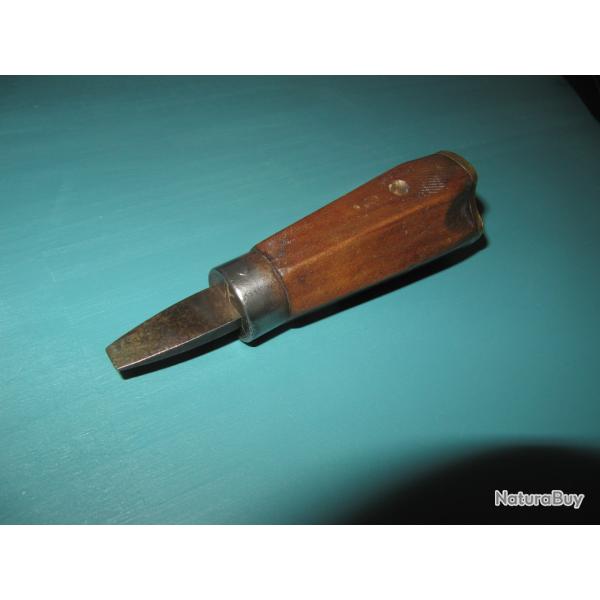 Tournevis chassoir 1922 R�glementaire Fran�ais (mod�le avec renfort en laiton)-(repT65)