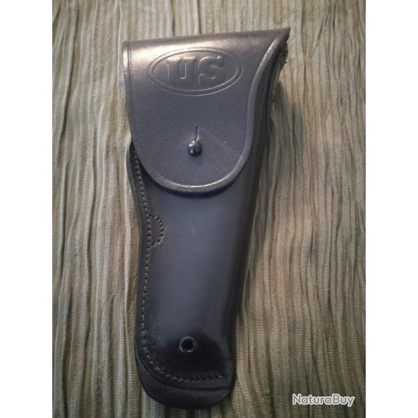 Etui cuir de gala Officier US pour Pistolet Colt 45 ACP