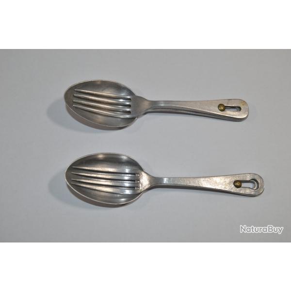 Lot de couverts style Militaire Allemand Belges Fran�ais id�al reconstitution WW2 (23)