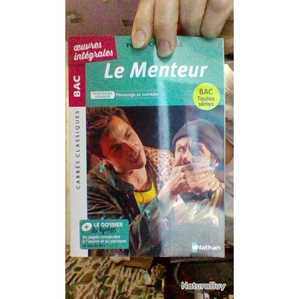 Le menteur patr Pierre Corneille - Nathan carr�s classiques -  BAC-