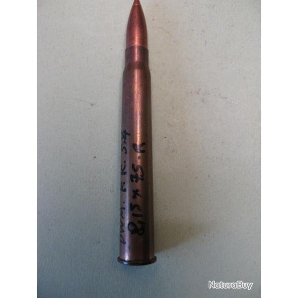 Une cartouche  8,15 x 75 R DWM  K/K 514 balle en deux parties