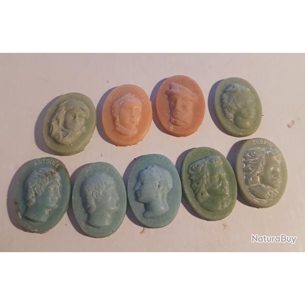 ANCIENS CAMES MDAILLONS PUBLICITAIRES TOTAL " LES AMOURS CLBRES "LOT 3