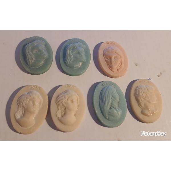 ANCIENS CAMES MDAILLONS PUBLICITAIRES TOTAL " LES AMOURS CLBRES "LOT 4