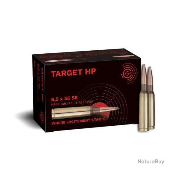 GECO CAL.6.5X55 SE TARGET HP 130GR 8.4G PAR 50