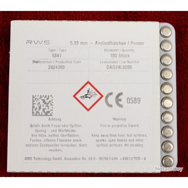 AMORCES RWS LARGE RIFFLE X100