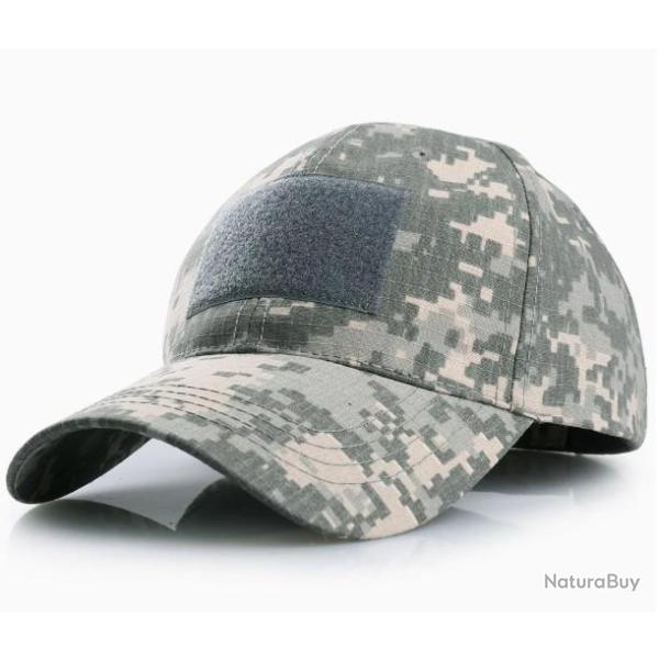 Casquette Pixel Gris velcro en fa�ade