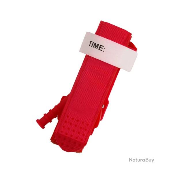 Garrot tourniquet tactique rouge 85cm