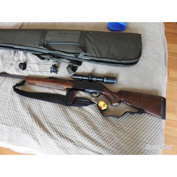 Carabine semi-automatique Browning short trac 270 WSM,  + lunette Kahles Helia 1.1-4*24 + housse + m