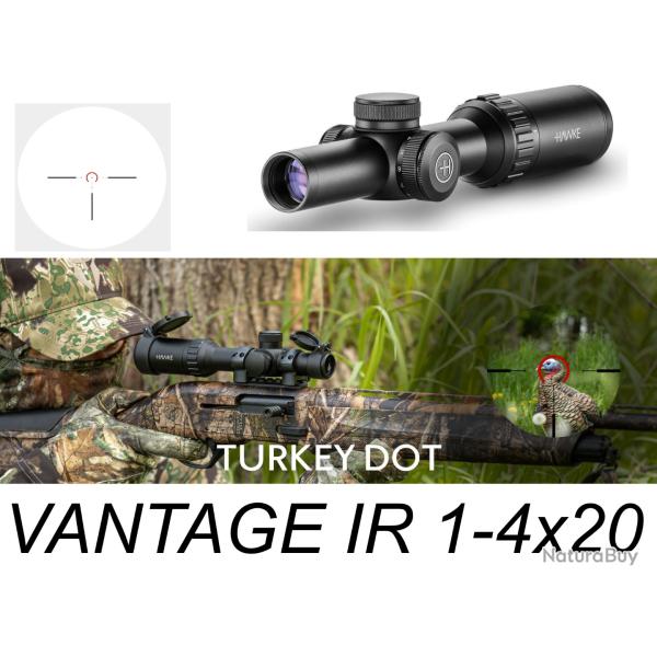 VANTAGE IR - Low profile, capped turrets 1-4x20 1", IR L4A FD 14206