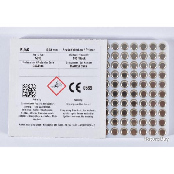 1000 Amorces RWS Large Rifle Magnum - r�f�rence 5333