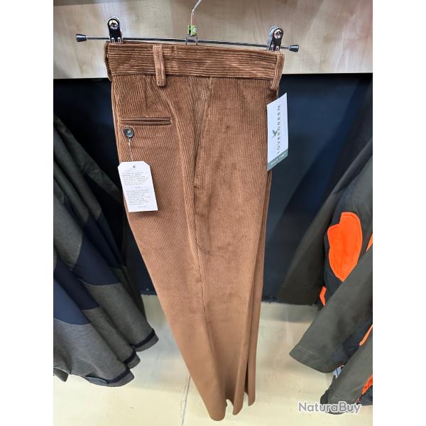 Pantalon Velours Droit Marron Lovergreen