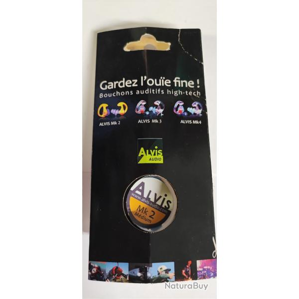 BOUCHON D'OREILLE ALVIS AUDIO - MK2 M�dium