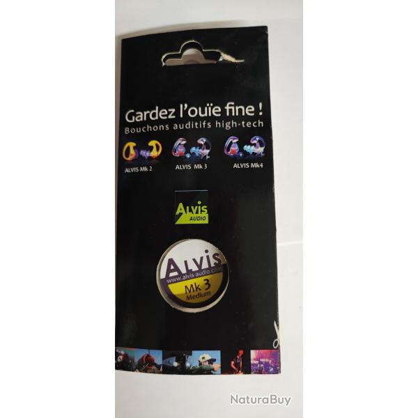 BOUCHONS D'OREILLE ALVIS AUDIO - MK3 M�dium