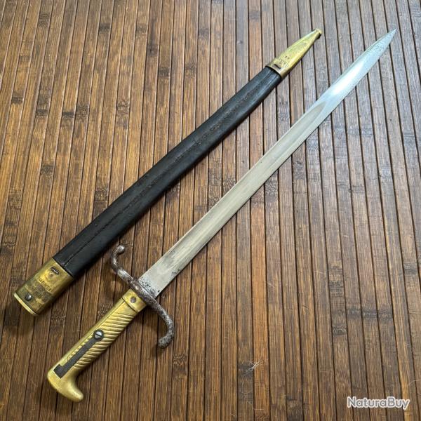 BELLE BA�ONNETTE 1871 PRUSSIENNE COULAUX & CO KLINGENTHAL 1874 NOMBREUX MARQUAGES