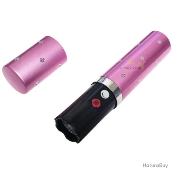 Shocker dissimul� en rouge � l�vres rose 2 000 000 volts avec lampe LED - Praga