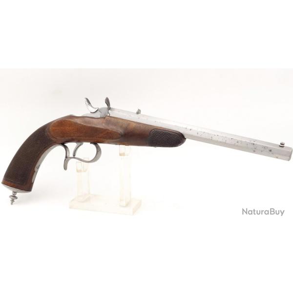 RARE PISTOLET 9MM FLOBERT A CANON RAY� PERCUSSION ANNULAIRE - Belgique XIX� Tr�s bon  XIX eme Belgiq