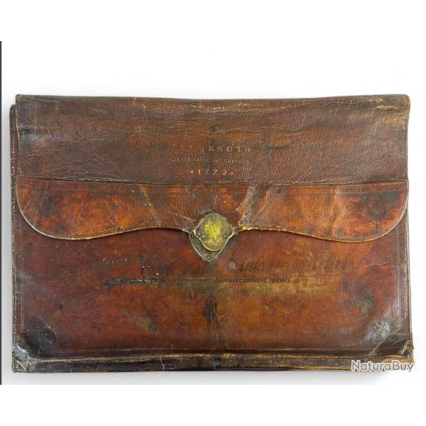 PORTEFEUILLE �CRITOIRE COMMISSAIRE DES GUERRES SEGUENOT 1772 - FRANCE ANCIENNE MONARCHIE Collection 