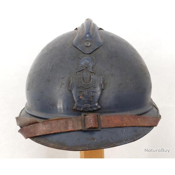 WW1 CASQUE ADRIAN MODELE 1915 DU G�NIE BLEU HORIZON - FRANCE PREMIERE GUERRE MONDIALE Bon France 1er