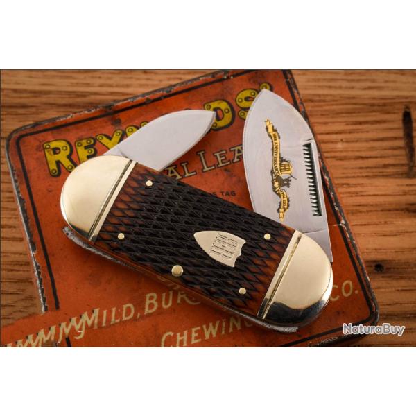 Couteau Rough Rider 30eme Anniversaire Small Sunfish 2 Lames Acier 440 Manche Os RR2631