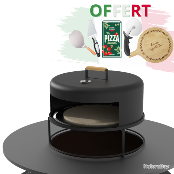 Four � pizza pour brasero - Forno Di Tonio par Random + accessoires OFFERT