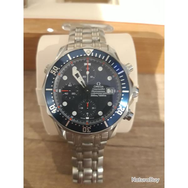 Om�ga seamaster professional chronographe 41,5 hors couronne 2005 parfait �tat r�vis�
