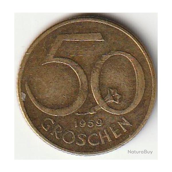 Pi�ce de Monnaie  AUTRICHE 50 groschen 1959