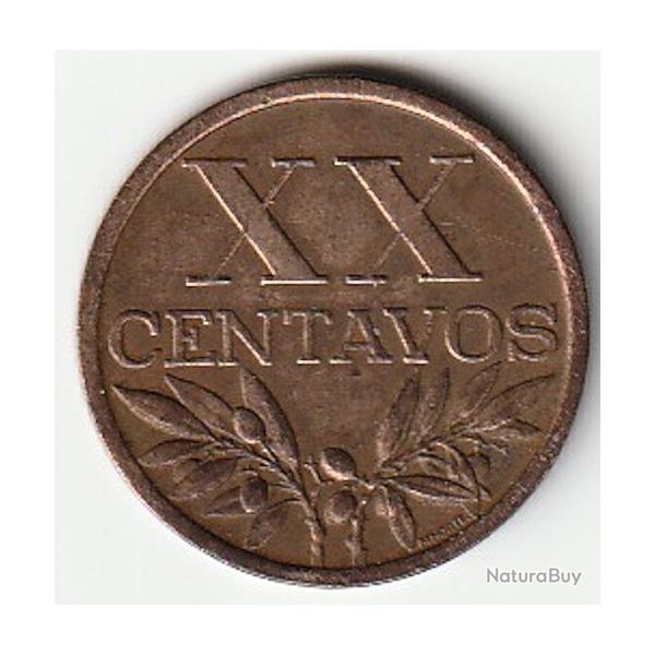 Pi�ce de Monnaie Portugal XX Centavos 1965