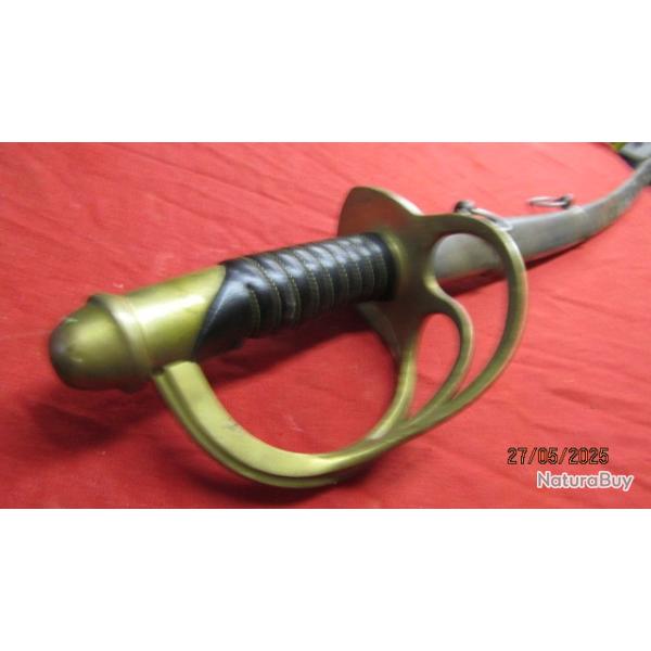 Reproduction sabre de cavalerie US Mod�le 1861 qui a particip� a la Guerre de Secession