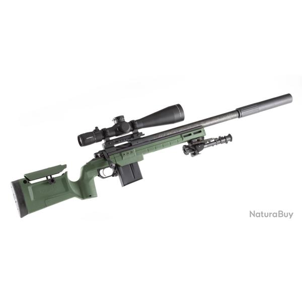Chassis KRG Bravo Rem 700 short Action couleur : Sako green