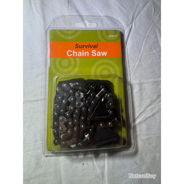 Scie Cha�ne de Survie - Id�ale Bushcraft, Camping, Randonn�e - 65 cm