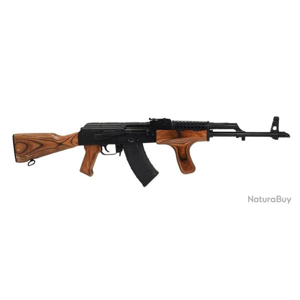 Carabine PSA AK-47 GF3 Forged Classic Rifle with Cheese Grater Upper Hand Guard and Wood Dong, Nutme