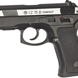 Pistolet &agrave; plomb CO2 4.5 mm BB ASG CZ 75D Compact (2.4 joules) Bicolore