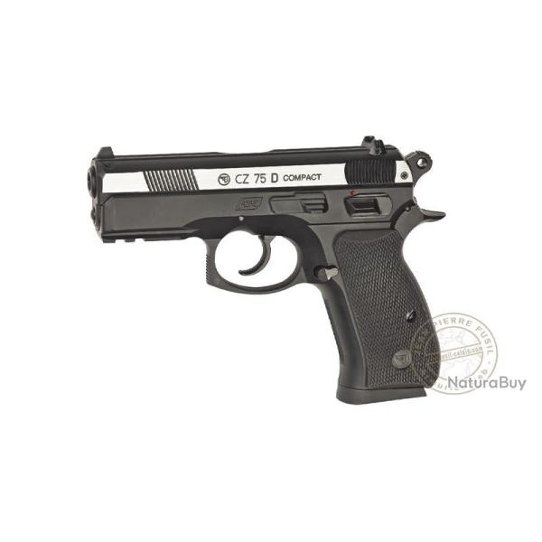 Pistolet  plomb CO2 4.5 mm BB ASG CZ 75D Compact (2.4 joules) Bicolore