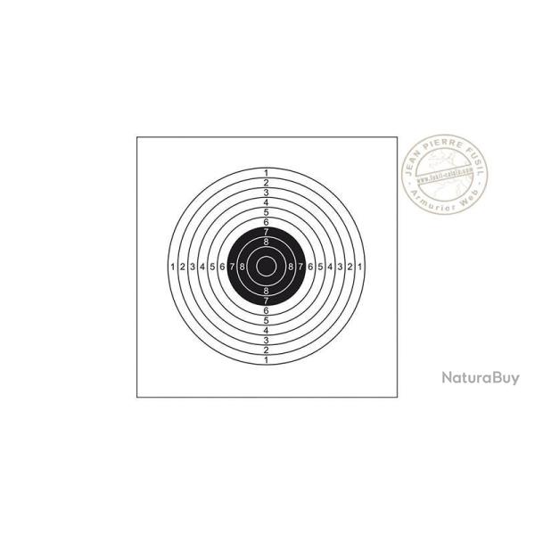 Lot de 100 cibles 14 x 14 cm - Noir et blanc