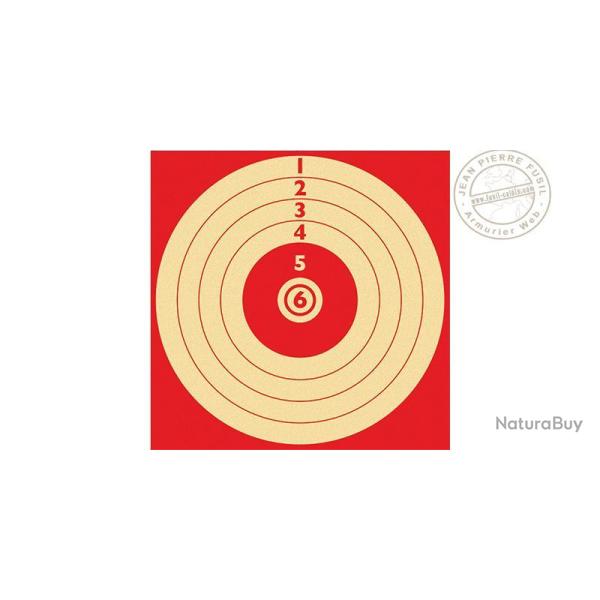 Lot de 100 cibles 14 x 14 cm - Rouge et Jaune
