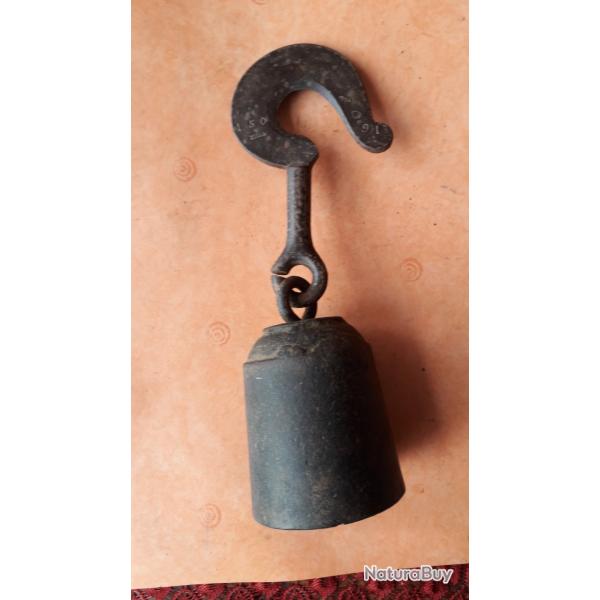 Rare Gros Poids Ancien de Balance Romaine 3 Kgs Collection D�coration Presse-Papier Curiosit�