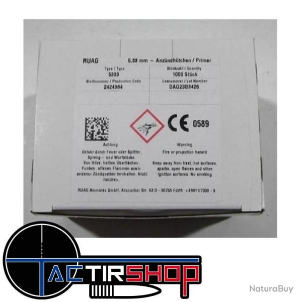 1000 Amorces RWS 5333 Large Rifle Magnum