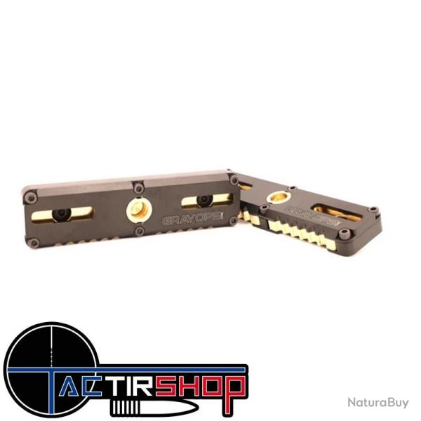 Poids M-lok Gray Ops Hybrid M-LOK Weight Brass