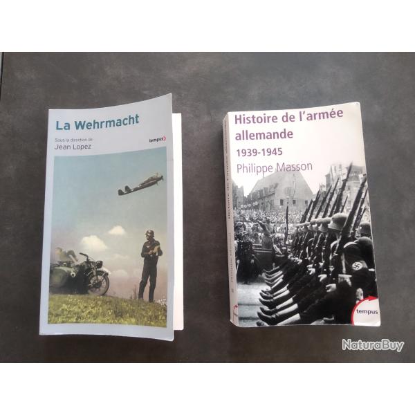 Lot de 2 livres sur l'arm�e allemande
