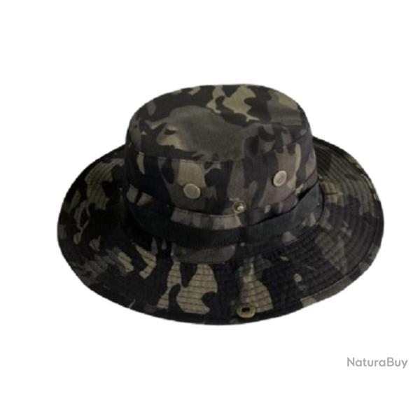 Bob adulte Treillis noir pour randonn�e p�che